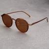 Солнцезащитные очки с круглой оправой Классические солнцезащитные очки для вождения Очки с защитой от УФ-лучей Повседневная одежда