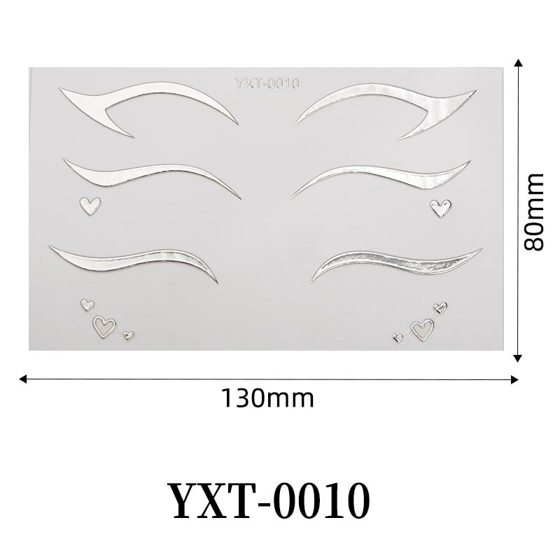 Butterfly Tattoo Sticker and Face Tattoo Sticker with Gold Foil for Stage Makeup and Photo Shoots Gold Foil Eyeliner Stickers