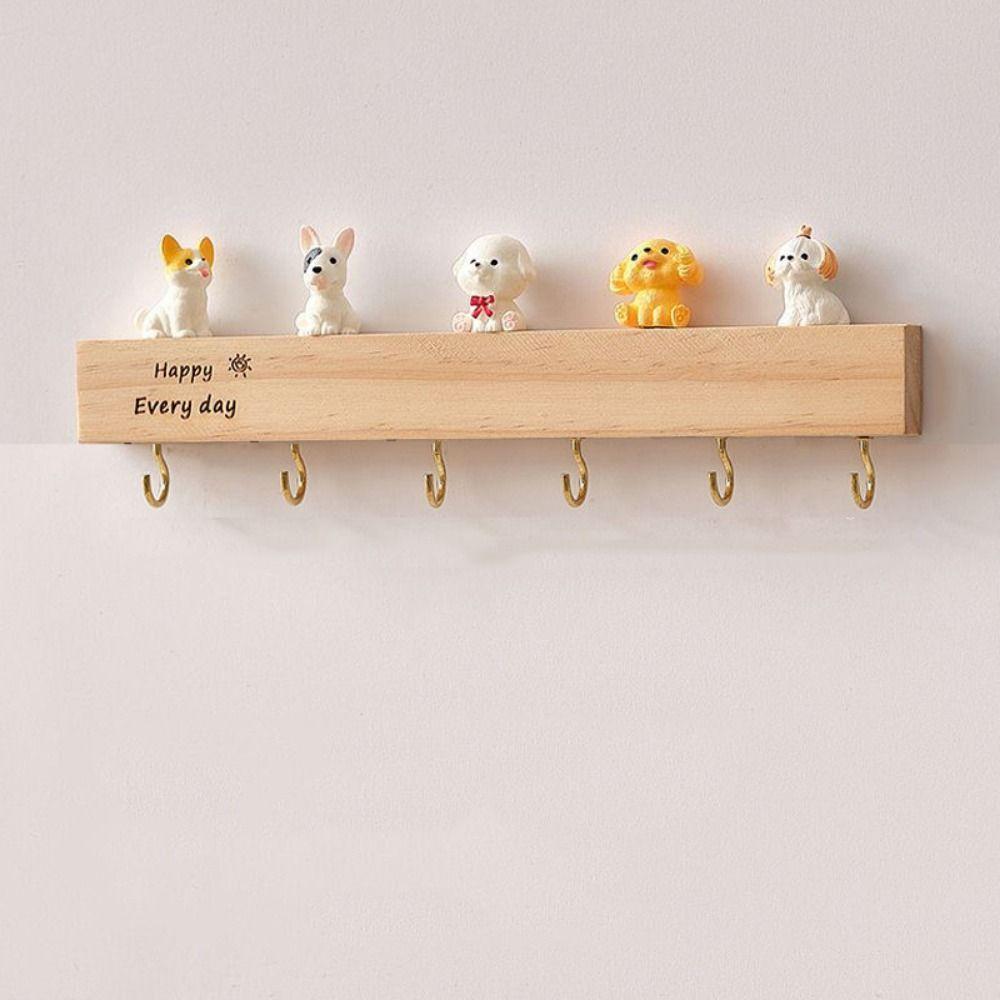 with Cute ornament Door Hooks Hanger Creative Clothes Coat Hooks Kitchen Supplies