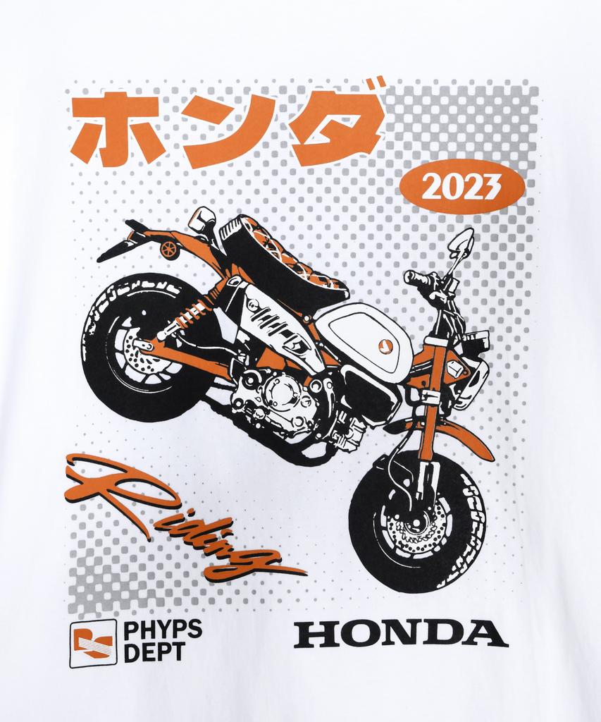 PHYPS MOTORCYCLE Honda Anime Monkey 125 Long Sleeve_White