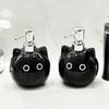 480Ml Ceramic Soap Dispenser Black Cat Design Lead-Free Soap Holder