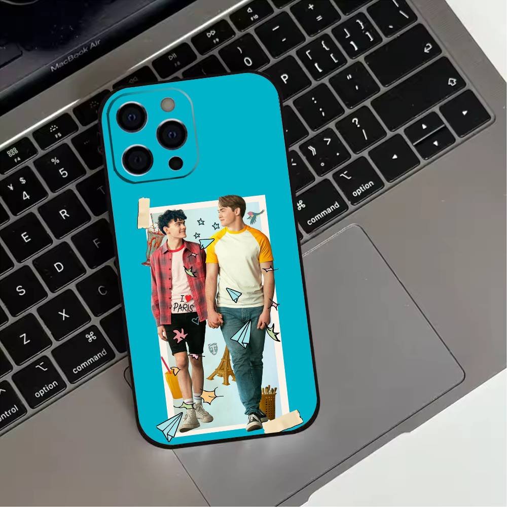 W-Warm New H-Heartstopper Movie Phone Case For iPhone 17,16,15,14,13,12,11 Plus,Pro Max,XS,Soft Silicone Black Cover