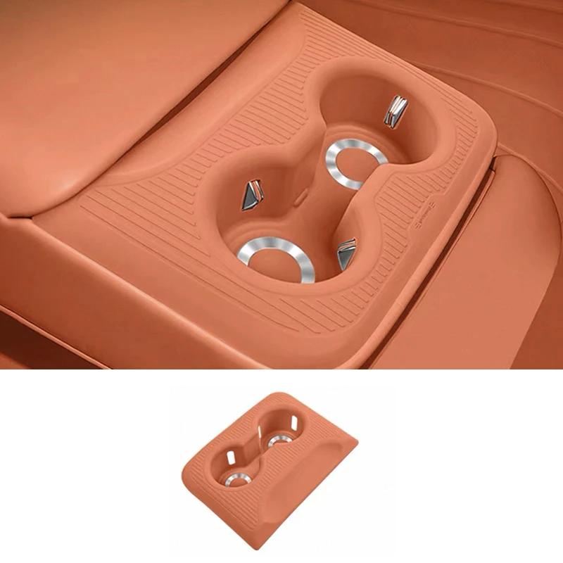 For AITO M8 Seres 8 2025 Rear Seat Silicone Armrest Cup Holder Mat Anti-Slip Cup Protector Storage Pad Car Accessories