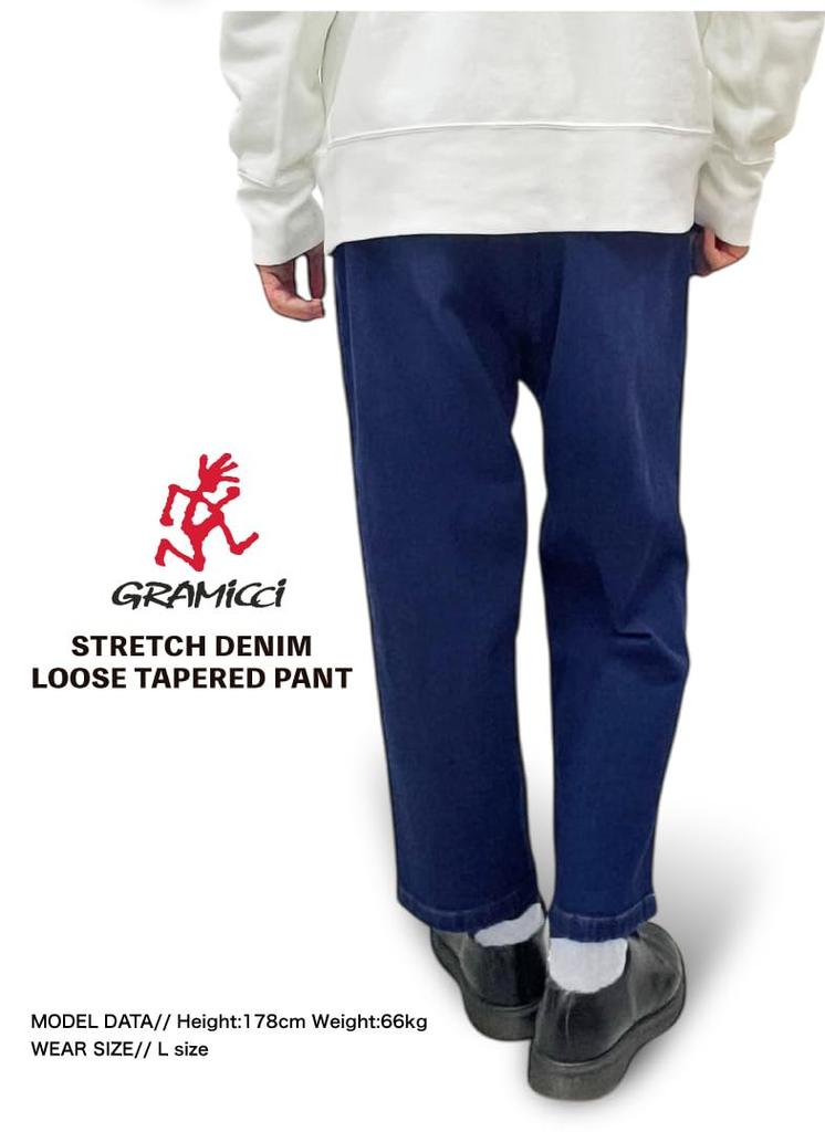 Брюки Gramicci из эластичного денима свободного кроя, зауженные к низу, длиной 9/10, G5SU-P082 (S, МЕДУЗЫ)