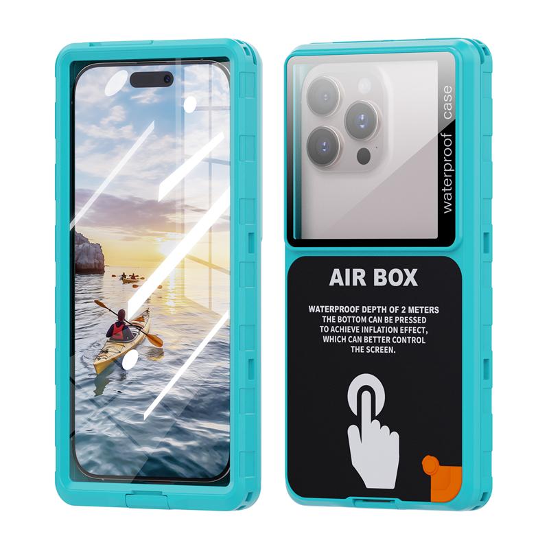 Роскошный водонепроницаемый чехол IP68 для iPhone 16 15 Pro Max 14 13 Plus 12 11 16e X Xs XR 7 8 SE 6s Универсальный 360 Полное покрытие Воздушная коробка