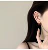 Серьги-пусеты Zhao Ruth из красной эмали в виде фейерверков изысканные, маленькие и высококлассные, универсальные серьги для通勤, серьги для осени и зимы.