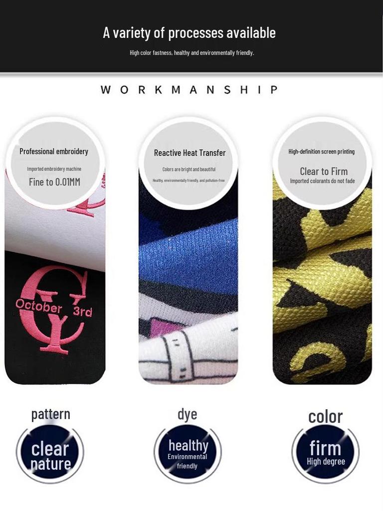 2025 Fall/Winter High-End Logo Print Half-Zip Stand Collar Sweatshirt - Long Sleeve Workwear Jacket