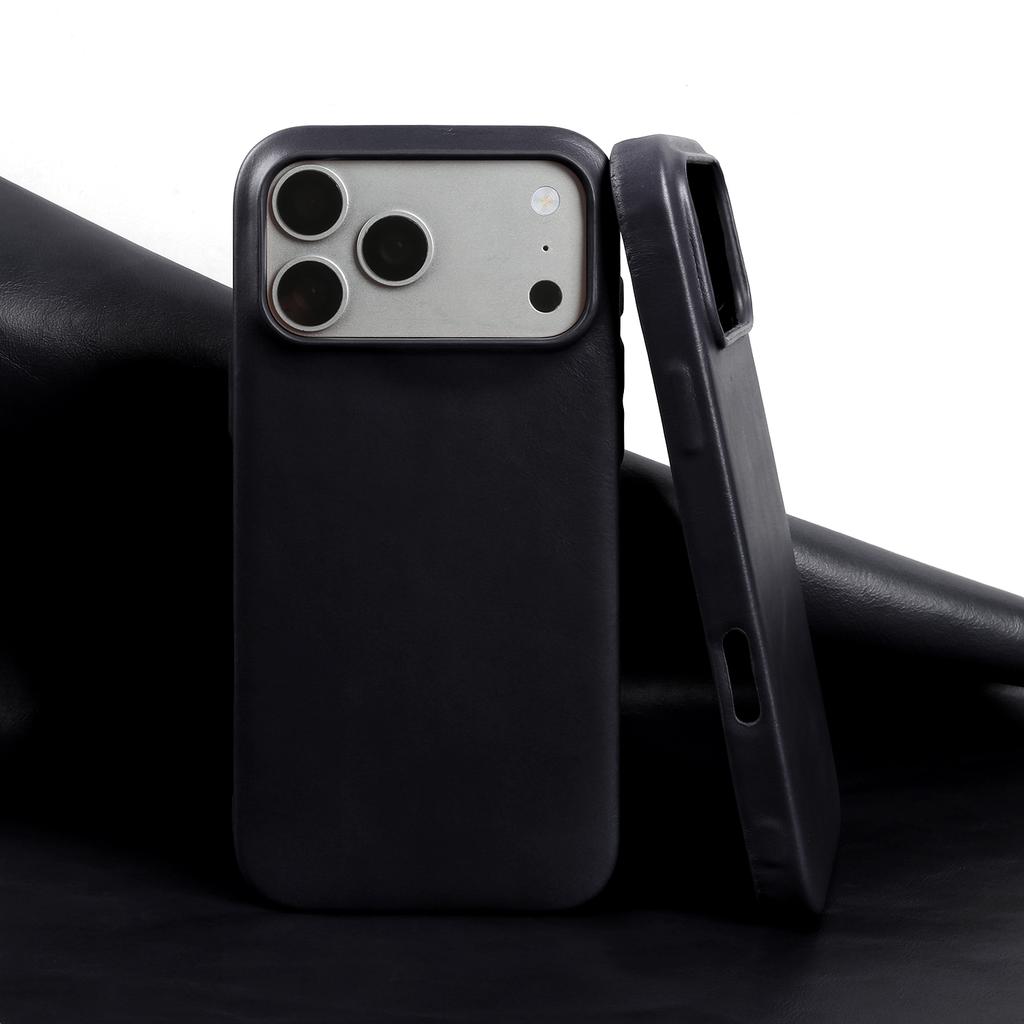 Премиальный задний чехол из натуральной кожи для iPhone 17Pro 16pro Max 15 14 13 12 11 Бизнес Полностью закрывающий Защитный чехол Чехлы для телефона