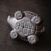 Ceramic Little Turtle Tea Set Filter Cute Animal Figurine - Handmade Sculpture Home Decoration Kung Fu Tea Set Accessories