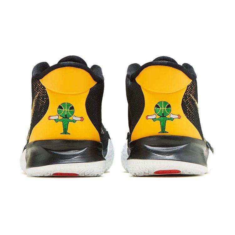 Nike Детские кроссовки Kyrie 7 GS Roswell Rayguns черные, университетские, золотые, оранжевые, CT4080-001