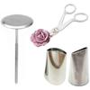 1 Set Fondant Cake Decorating Set 1 Cake Flower Stand Nail 2 Cake Icing Piping Nozzle 1 Cake Scissors For Cream Flower Transfer