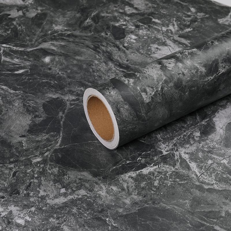 Kitchen Decoraction Thick PVC Glossy Marble Waterproof Self Adhesive Wallpaper Home Decor Furniture Oil Proof Bedroom Stickers