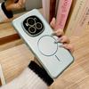Ультратонкий Luanjin матовый инжекция масла ощущение кожи подходит для Honor magic6pro тонкое кольцо магнитный чехол для мобильного телефона 100 линзовый фильм