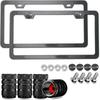 Universal US/CA Standard Size Plate Frame Covers Upgrade Your Car with These Stylish Carbon Fiber Pattern License Plate Frames