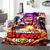 Brawl Stars Blanket Warmthful Decor Perfect for Couch Bed Bedding Four Seasons Universal Playful Design Best Holiday Gift for Friends Family