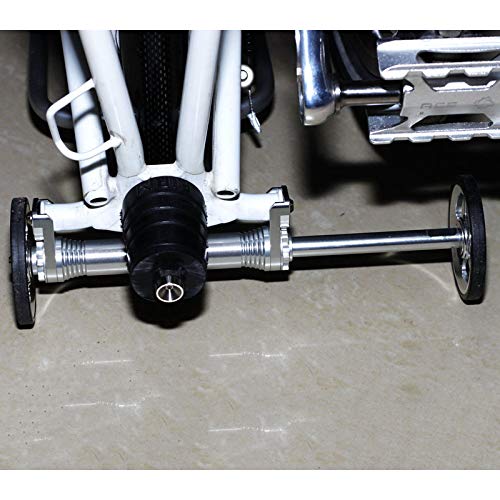 ACEOFFIX EasyWheel Extension Bar for Folding Bicycles, C Line/A Line Extension Rod (Silver)