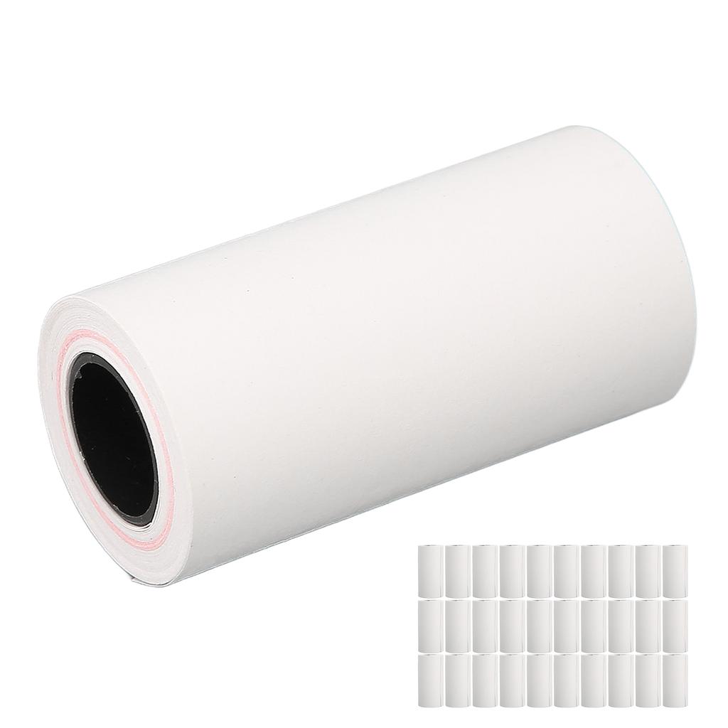30pcs Thermal Printing Paper 57x30mm Uniform Coating Clear Printing Receipt Printing Label for POS Terminal Systems