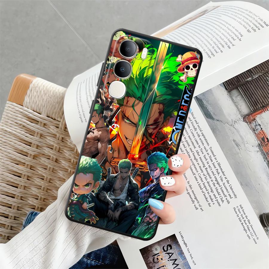 Phone Cover Case for Vivo Y71 Y91 Y75 Y81 V25 V30 Y53S V27 Y51S Y78 Y50 Y95 V21E V23 V29 Y52S Y93 Anime Luffy Zoro