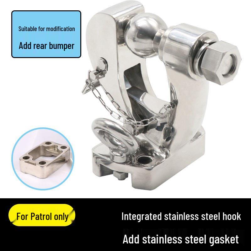 Фаркоп Nissan Patrol Y62 и быстросъемный буксировочный крюк из нержавеющей стали для Y61