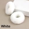 Fashion Luxury 2 Fluffy Pieces Child Girl Fluffy Furry Scrunchies Hair Scrunchies Bands Ring Ponytail Holder Hairwear Hair Decoration