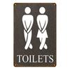 Metal Tin Signs Restroom Toilet Wall Decoration Plaque Vintage Art Poster Iron Painting for Man Cave Home Cafe Bathroom Club
