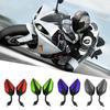 1 Pair 10mm Motorcycle Rearview Side Mirror for Suzuki H-onda Yamah Kawasaki