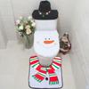Новые 3 шт. рождественские украшения Happy Santa чехол для унитаза и коврик для ванной комнаты