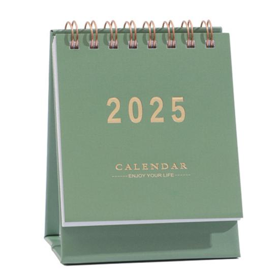 2025 Desk Calendar Annual Planner Standing Flip Calendar with Coil To-Do List Schedule Organizer Home Office School Supplies