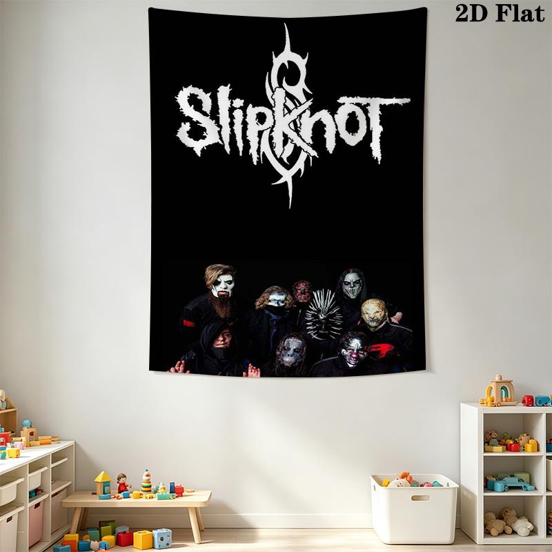 Slipknot Heavy Metal Phenomenon Tapestry Wallmounted Background Cloth Atmospheric Background Cloth Christmas Gift Background Wall Hanging Cloth
