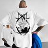 ONE PIECE Мужская футболка Ророноа Зоро Японское аниме Летняя свободная Хлопок Y2K Харадзюку Мальчик Детская Родитель-ребенок Короткий рукав