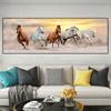 Animal Seven Running Horse Oil Canvas Painting Abstract Posters and Prints Wall Pictures For Living Room Home Decor No Frame