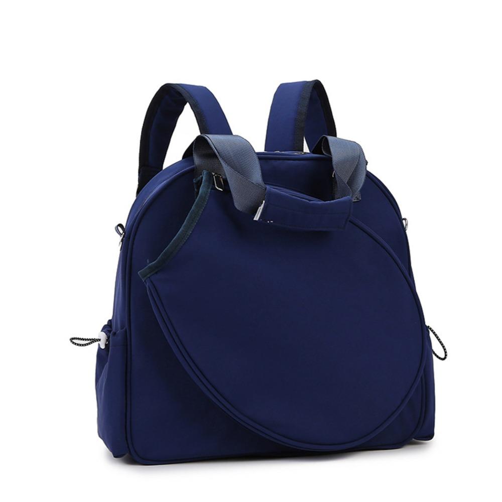 Waterproof Tennis Racket Bag Solid Color Sports Fitness Bag Racket Storage Tennis Backpack Women