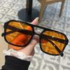 New Fashionable Classic Square Men'S Sunglasses Retro Neutral Large Frame Street High End Cycling Sunscreen Sunglasses