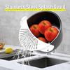 Multi Use Function Half Moon Skimmer Stainless Steel Drain Plate Practical Oil Strainer  Draining