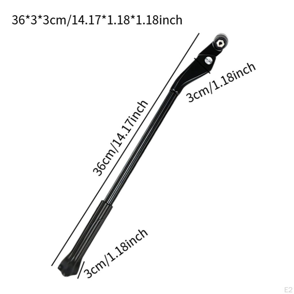 Bike Kickstand Bicycle Kick Stand Adjustable Rear Mount for 24-29 In/ with 5mm Hole