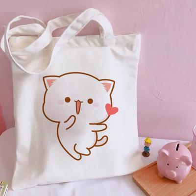 Kawaii Cats, модная сумка-шоппер с милыми животными, холщовые сумки большой вместимости, женская большая сумка, повседневная сумка через плечо для девочек