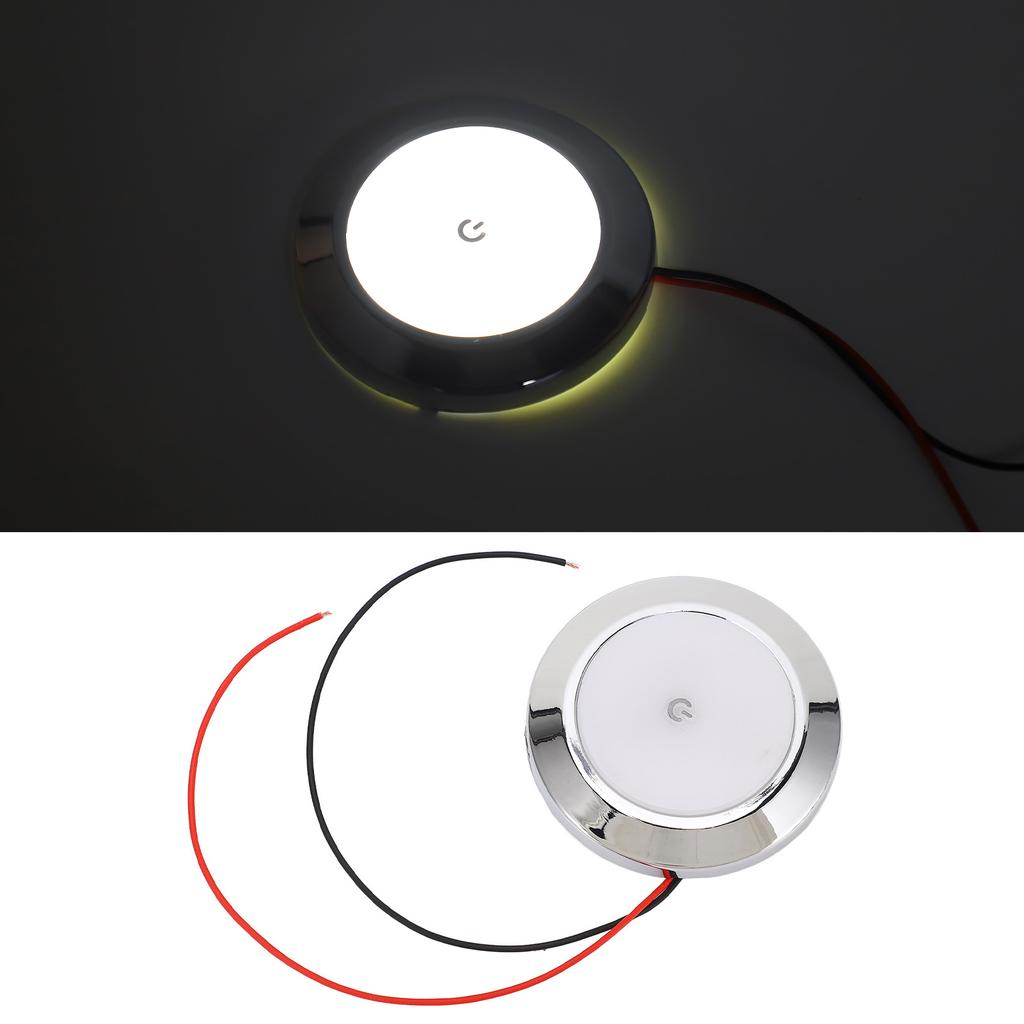 2,8-дюймовый купольный светильник для автодома DC 12V светодиодные потолочные светильники для салона с сенсорным выключателем включения/выключения для автодомов, яхт