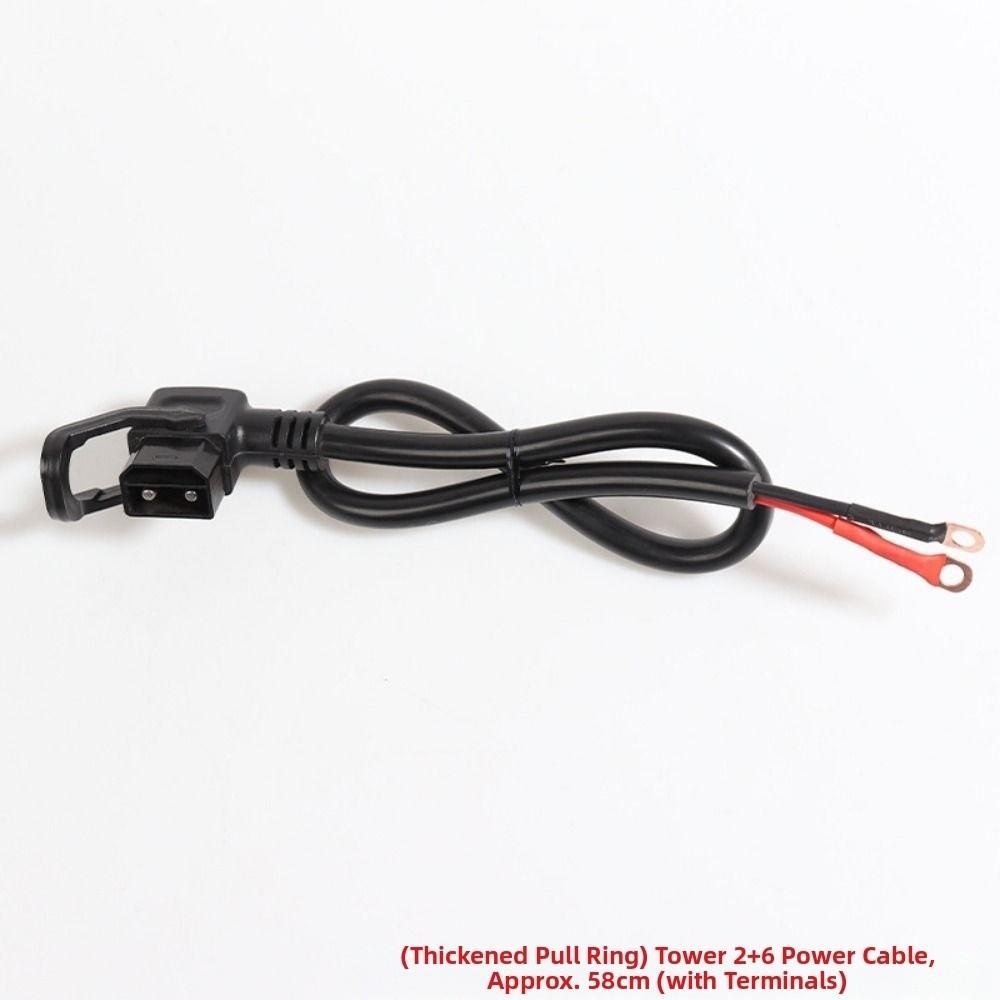 Black 2+6 Lithium Battery Charing Wire Electric Vehicle Connector Cable for Tower Battery Cabinet