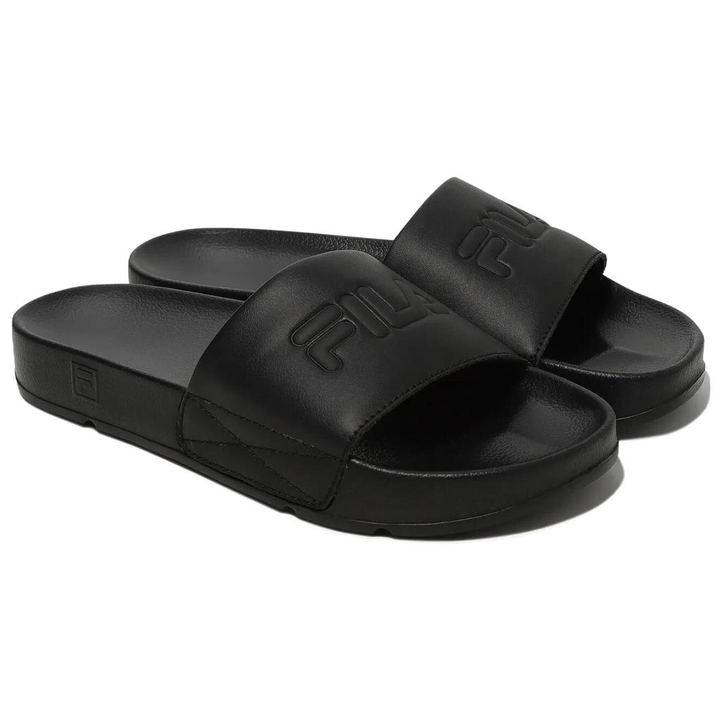 Fila Drifter Верхняя одежда Резиновая подошва Устойчивая к истиранию Устойчивая к истиранию Шлепанцы-сабо Унисекс Черный Корейский стиль 1SM02591G_001