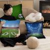 Outdoor Football Field Pillow Cover Sofa Cushion Cover Home Room Decoration Children Gift