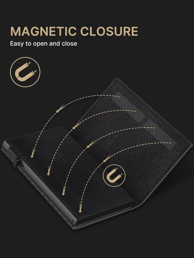 Ультратонкий мужской смарт-кошелек AirTag из углеродного волокна с функцией блокировки RFID