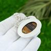 Natural Peanut Wood Jasper Gemstone Pendant 925 Sterling Silver For Women
