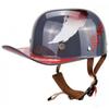 Vintage-Style Half Face Motorcycle Helmet Men Women ABS Safety With Classic Graphic Designs S M L XL