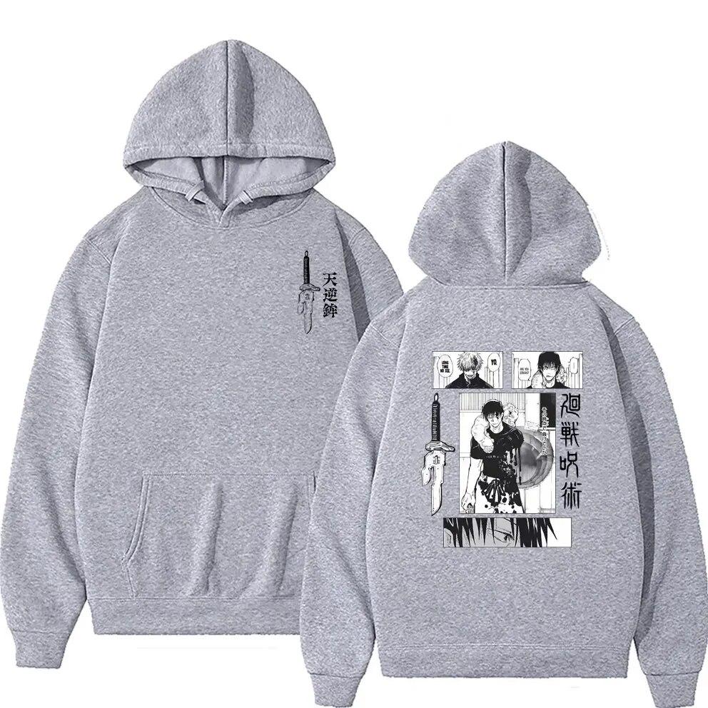 Japanese Anime Jujutsu Kaisen Fushiguro Toji VS Satoru Gojo Graphic Hoodie Unisex Unisexga Clothes Unisex Vintage Oversized Sweatshirts