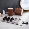 Glasses Storage Box With Multiple Compartments Large Capacity Portable Leather Foldable Sunglasses Storage Box
