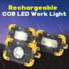 1PC LED Portable Worklight Camping Lights USB Rechargeable Flood Lamp Outdoor Waterproof No Battery