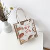 Женская сумка Национальная мода Корейская версия Женская сумка Печатная фруктовая драма Льняная модная тенденция Женская сумка