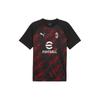 Puma Acm Prematch Ss Jersey Мужские топы Черный Красный 774024-01