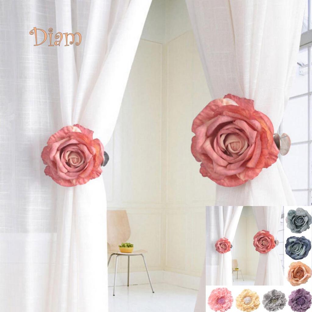HOHO Rose Window Curtain Holder Tieback Clip Clamp Home Hotel Bedroom Decor