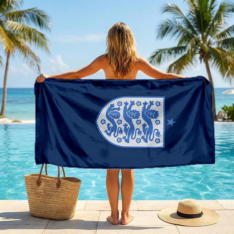 England national football team Beach Towel Soft Microfiber Summer Towel Quick Dry Absorbent Towel for Beach Swimming Pool Travel